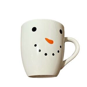 White, Black, and Orange Royal Norfolk Snowman Mug